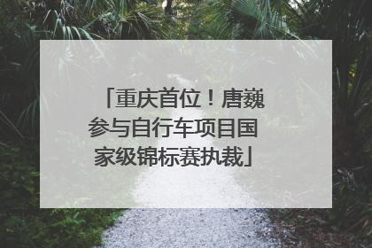 重庆首位！唐巍参与自行车项目国家级锦标赛执裁